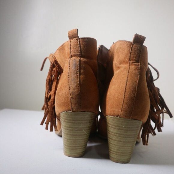 Qupid Fringe Ankle Booties - Picture 7 of 8
